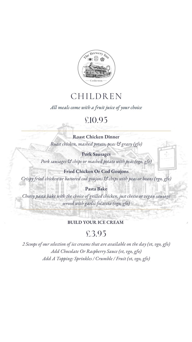 Children's Menu